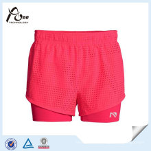 High Quality Girl Running Wear Running Shorts with Base Layer
